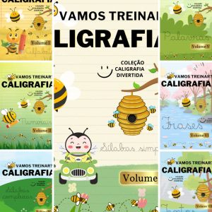 COMBO: CALIGRAFIA DIVERTIDA - COLE&Ccedil;&Atilde;O COMPLETA COM 7 VOLUMES